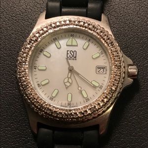 ESQ Swiss ladies diamond bezel watch